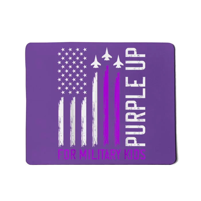 Purple Up For Military Kid Shirt Military Child Month Mousepad