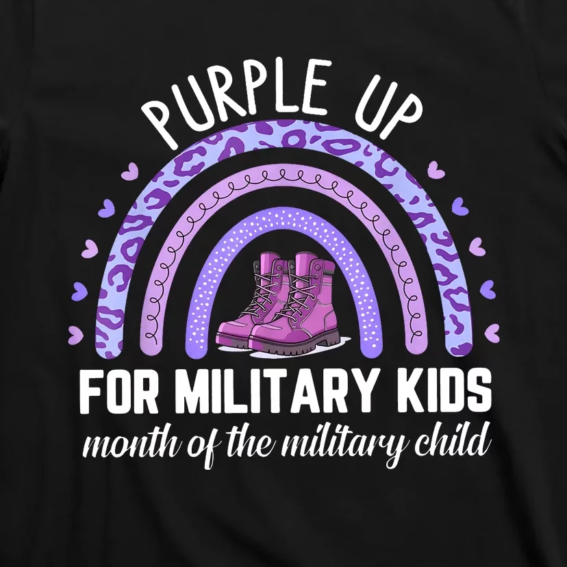 Purple Up For Military Child Dandelion T-Shirt