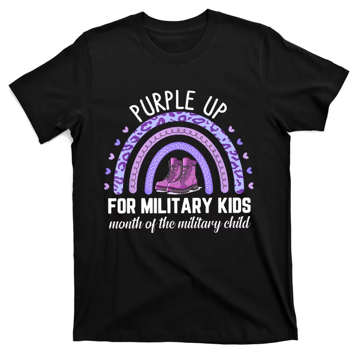 Purple Up For Military Child Dandelion T-Shirt