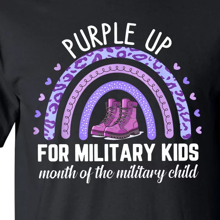 Purple Up For Military Child Dandelion Tall T-Shirt