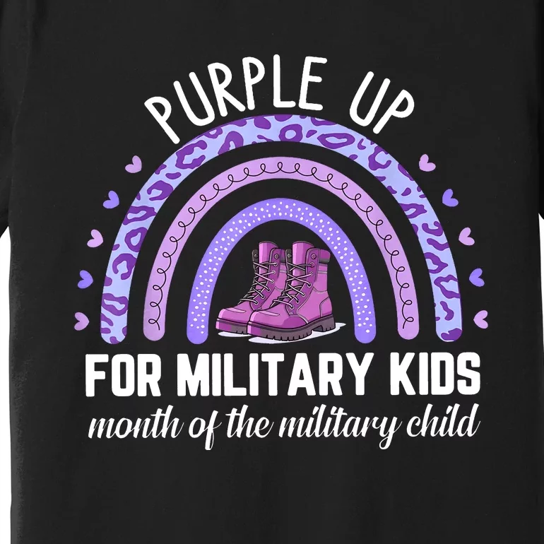 Purple Up For Military Child Dandelion Premium T-Shirt