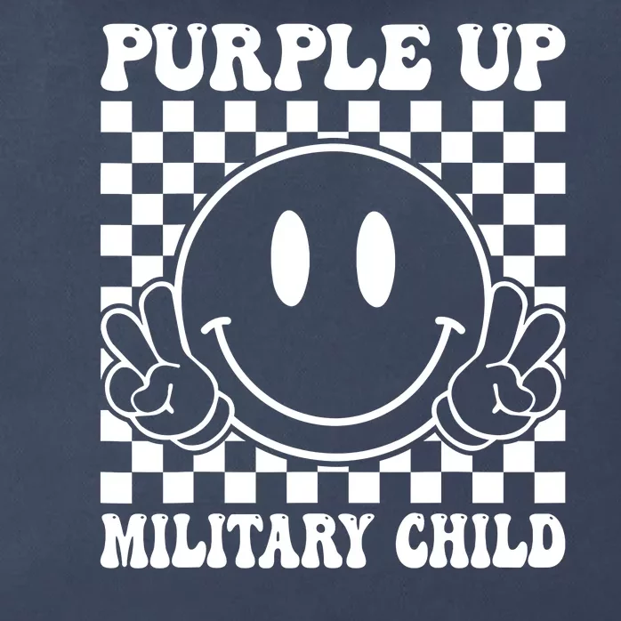 Purple Up For Military Child Dandelion Military Child Month Zip Tote Bag