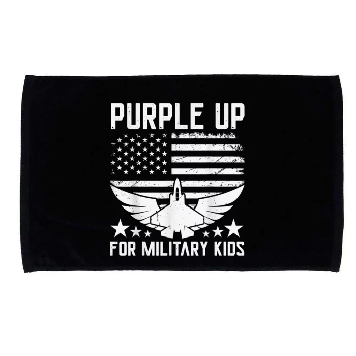 Purple Up For Military Kid Shirt Military Child Month Microfiber Hand Towel