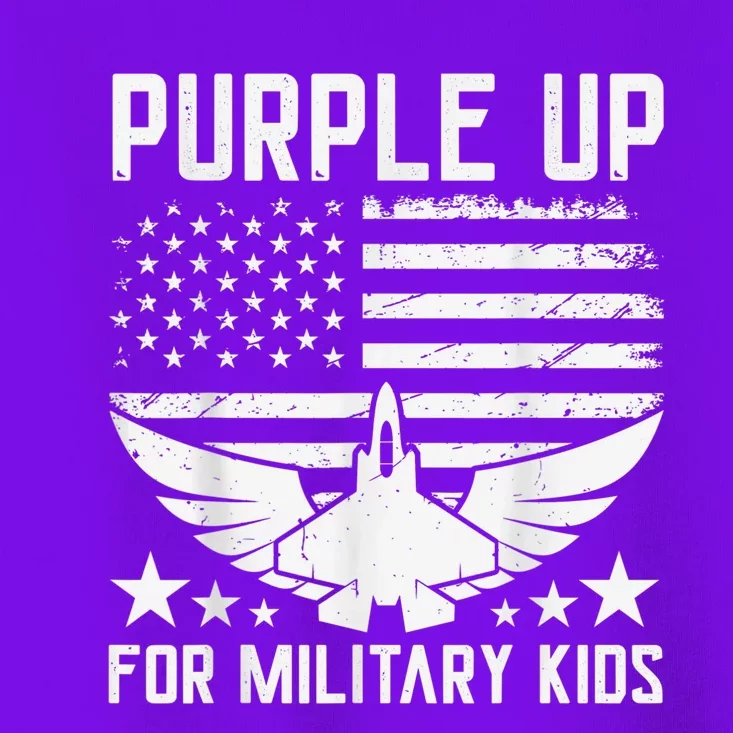 Purple Up For Military Kid Shirt Military Child Month Toddler T-Shirt