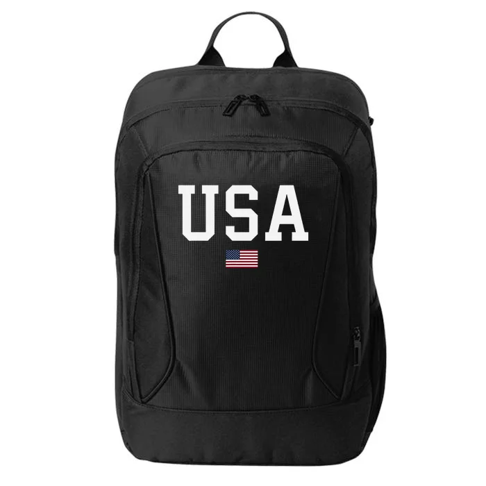 Patriotic Usa Flag City Backpack