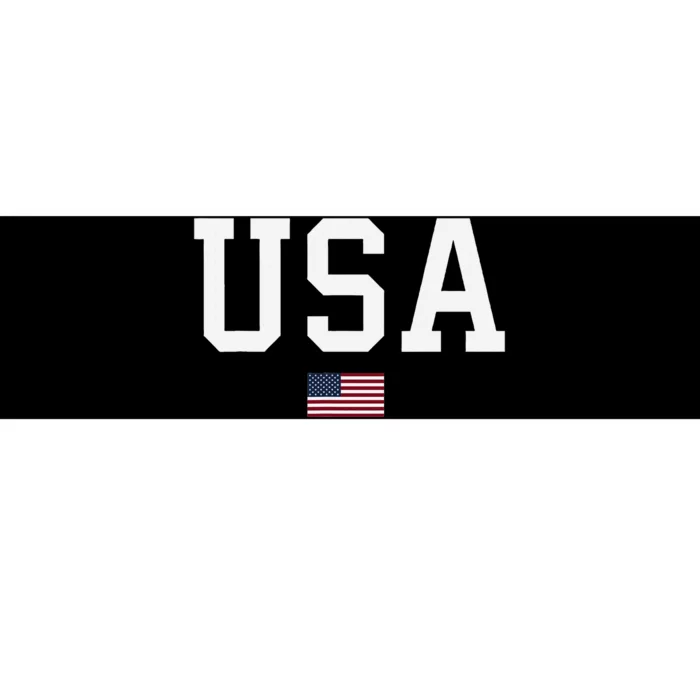 Patriotic Usa Flag Bumper Sticker