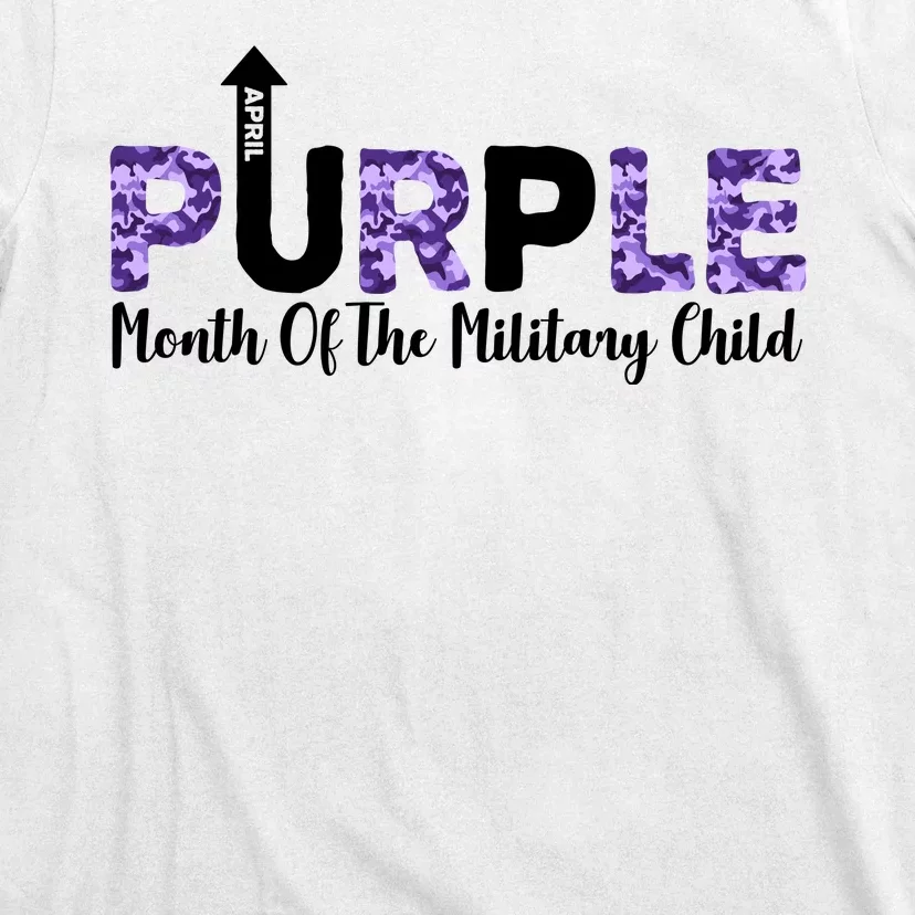 Purple Up For Month Of Military Child April T-Shirt