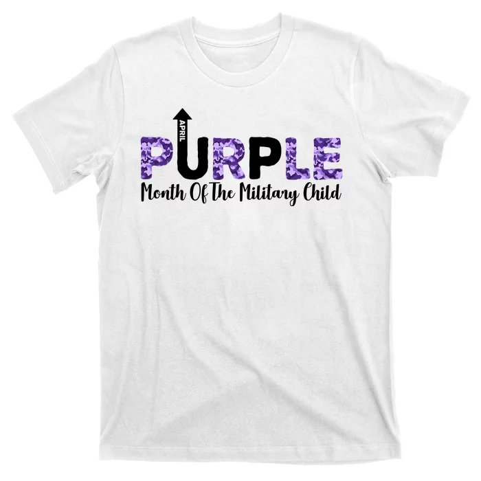 Purple Up For Month Of Military Child April T-Shirt