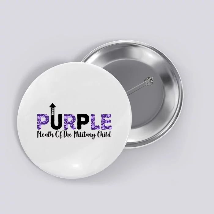 Purple Up For Month Of Military Child April Button