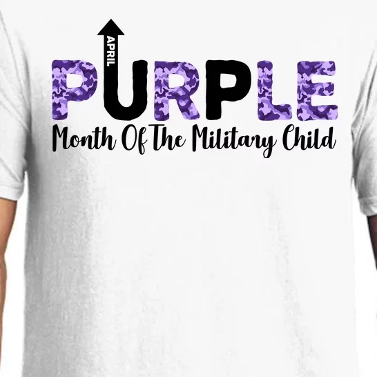 Purple Up For Month Of Military Child April Pajama Set