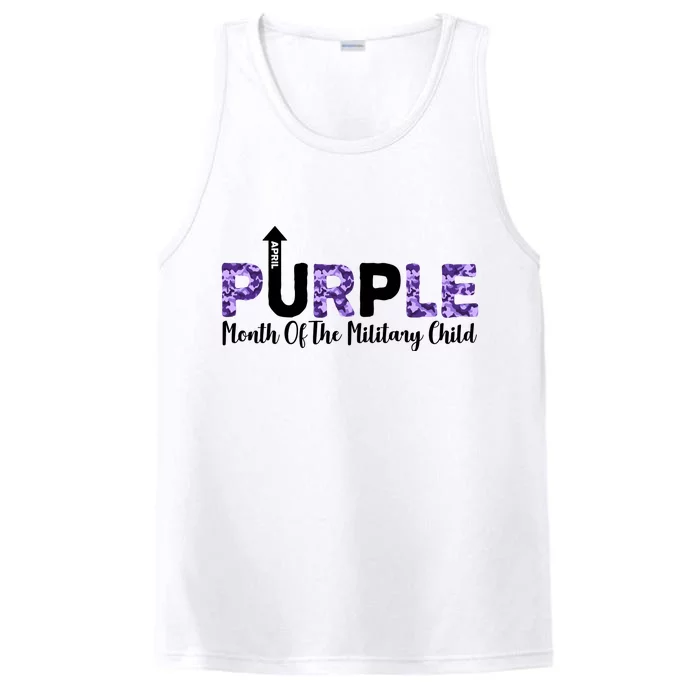 Purple Up For Month Of Military Child April Performance Tank