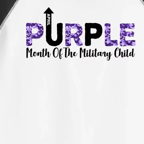 Purple Up For Month Of Military Child April Toddler Fine Jersey T-Shirt