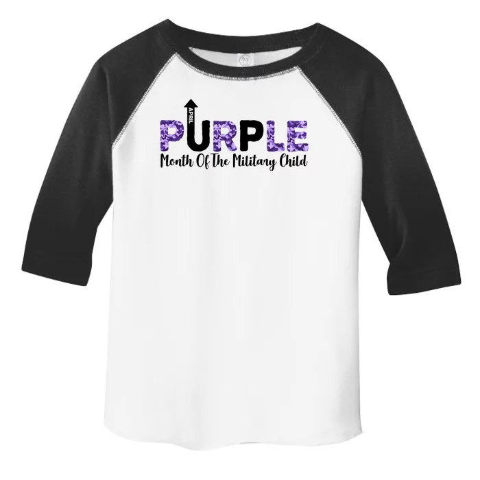 Purple Up For Month Of Military Child April Toddler Fine Jersey T-Shirt