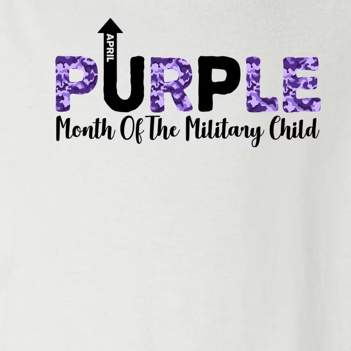 Purple Up For Month Of Military Child April Toddler Long Sleeve Shirt