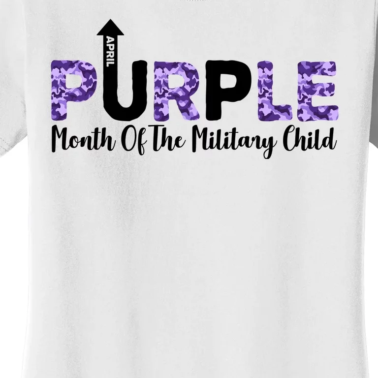 Purple Up For Month Of Military Child April Women's T-Shirt