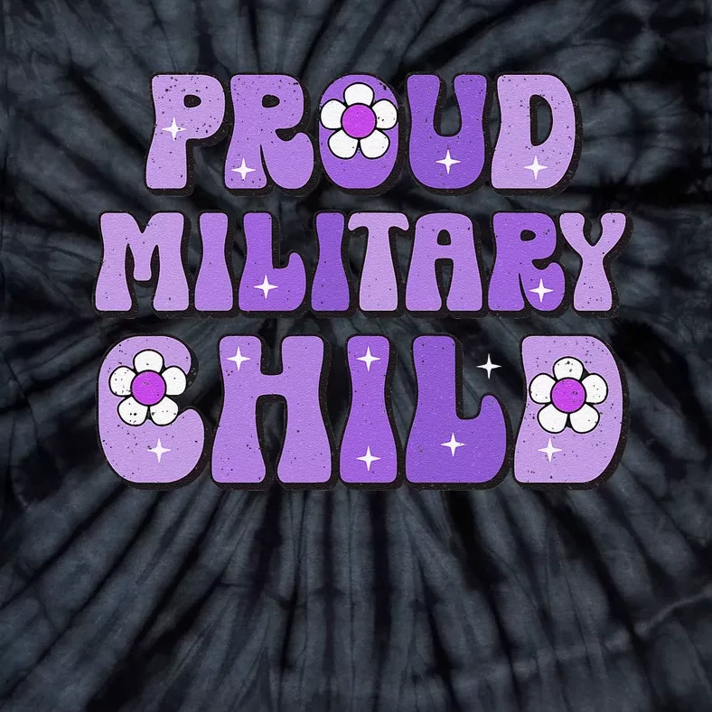 Purple Up For Military K.Ids Month Of Military Child Tie-Dye T-Shirt