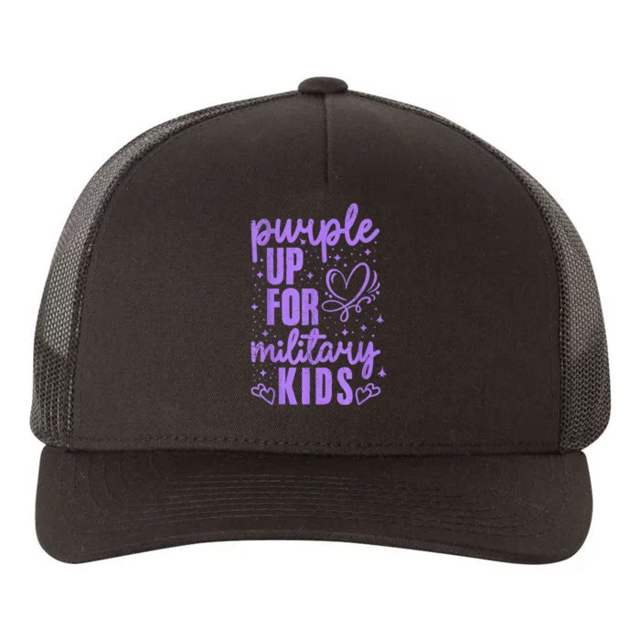 Purple Up For Military Military Child Month Yupoong Adult 5-Panel Trucker Hat