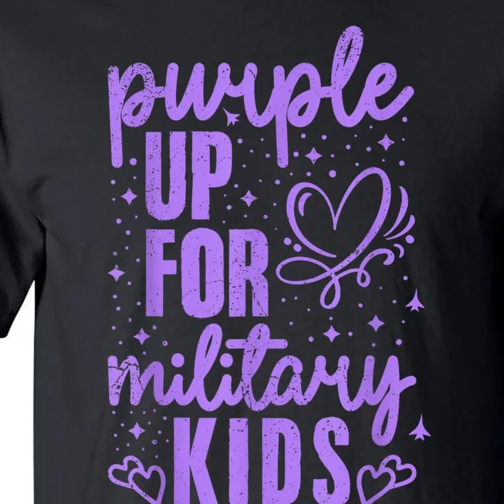 Purple Up For Military Military Child Month Tall T-Shirt