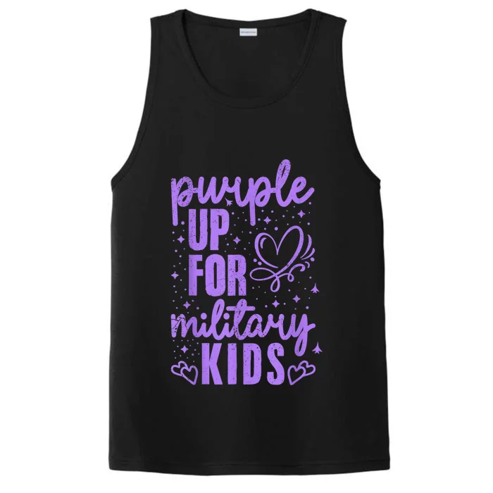 Purple Up For Military Military Child Month Performance Tank