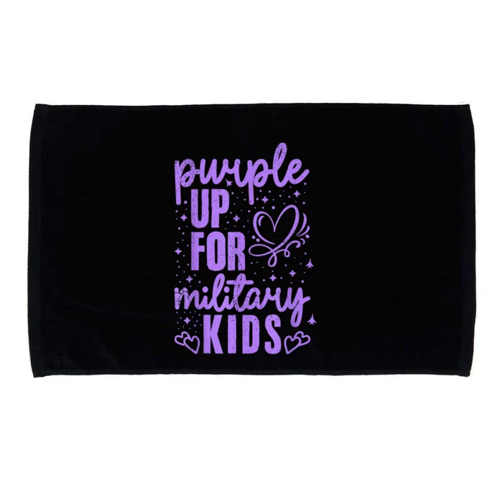 Purple Up For Military Military Child Month Microfiber Hand Towel