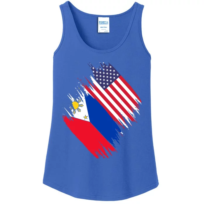 Philippines Usa Flag American Filipino Pride Philippines Cool Gift Ladies Essential Tank