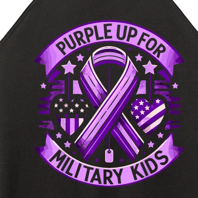 Purple Up For Military Military Child Month Women’s Perfect Tri Rocker Tank