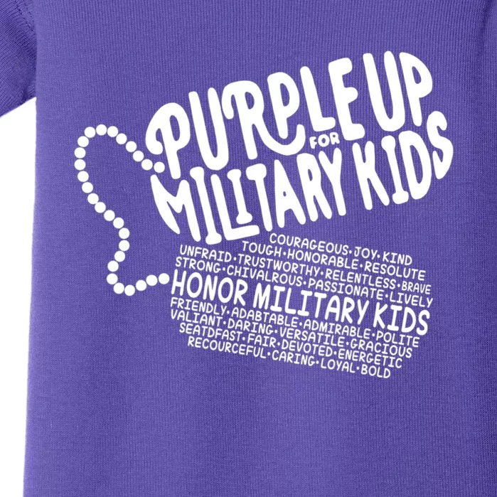 Purple Up For Military Month Of The Military Child Baby Bodysuit