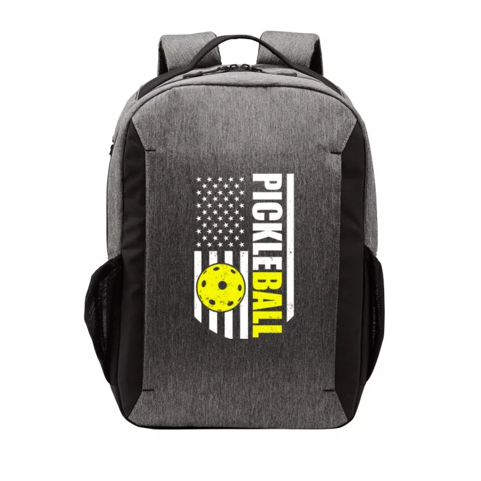 Pickleball USA Flag Love Playing Pickle Ball Vector Backpack