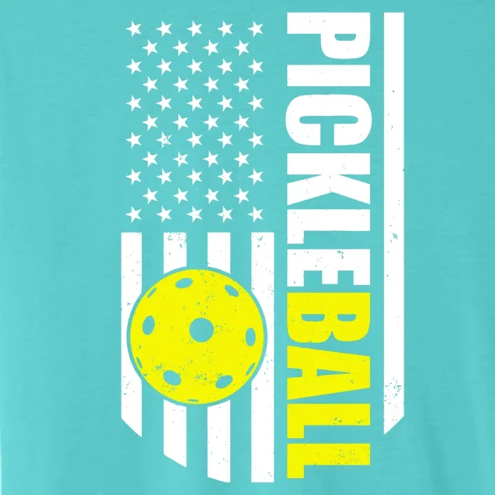 Pickleball USA Flag Love Playing Pickle Ball ChromaSoft Performance T-Shirt