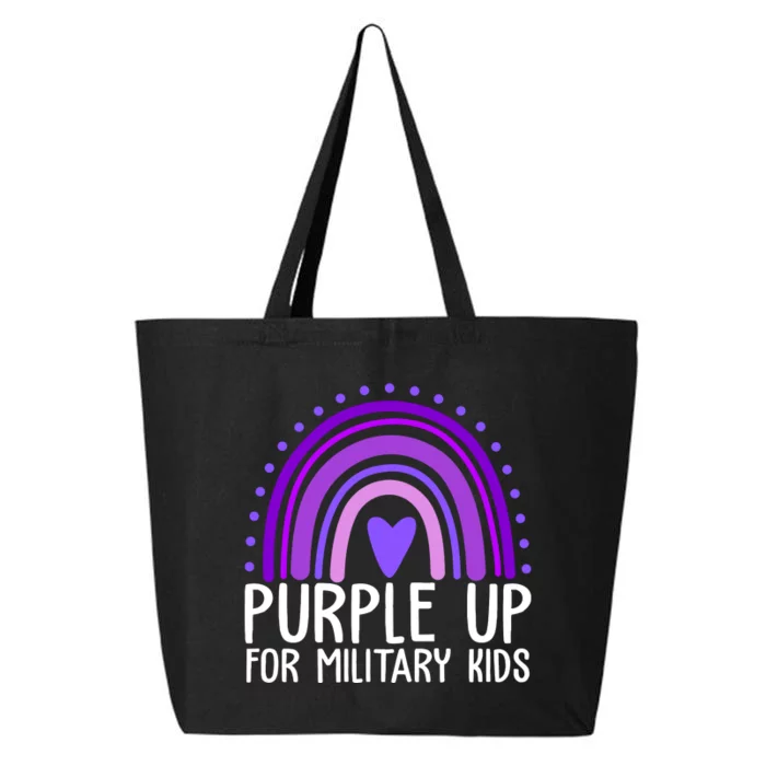 Purple Up For Miliartykids Rainbow Heart 25L Jumbo Tote