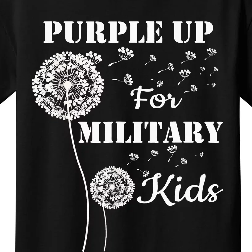 Purple Up For Military Month Of The Military Child Kids T-Shirt