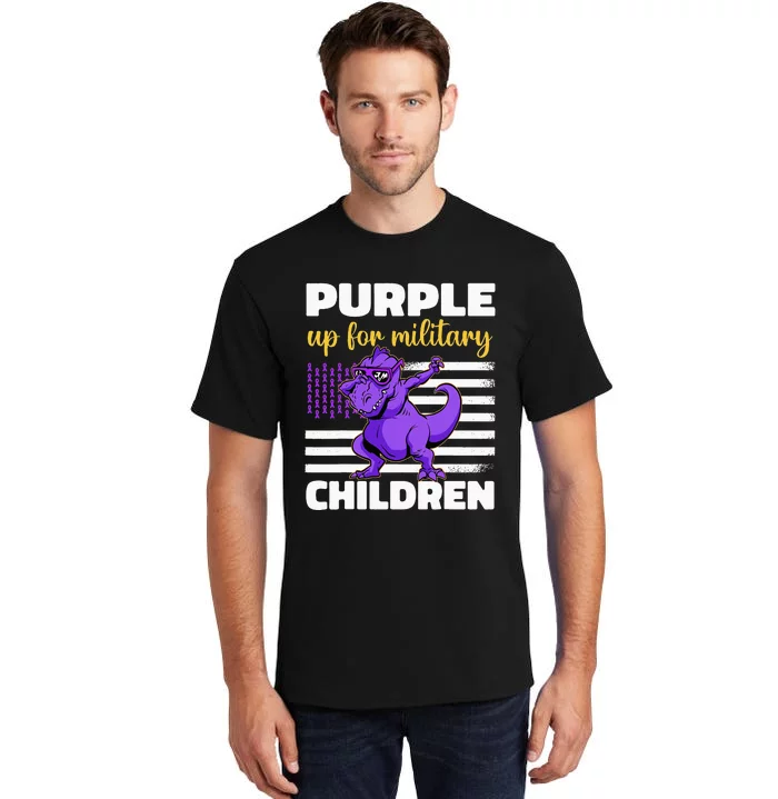 Purple Up For Military Month Of The Military Children Tall T-Shirt