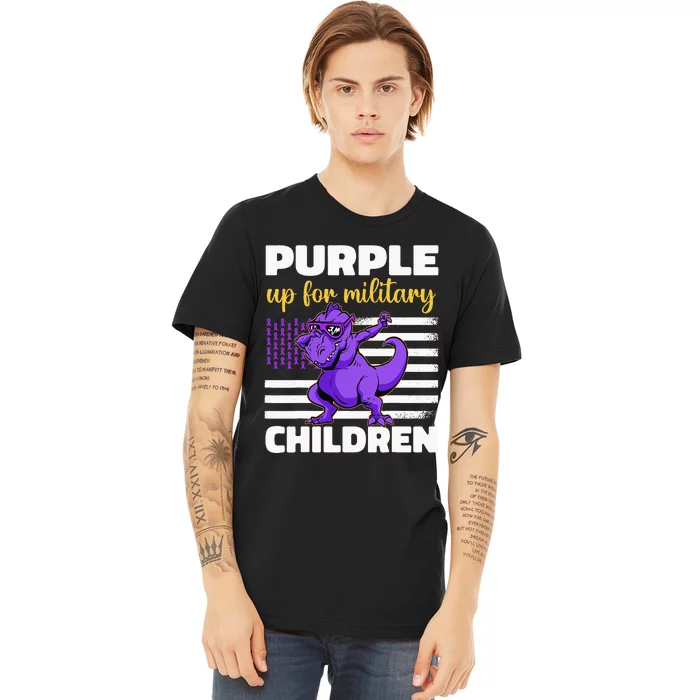 Purple Up For Military Month Of The Military Children Premium T-Shirt