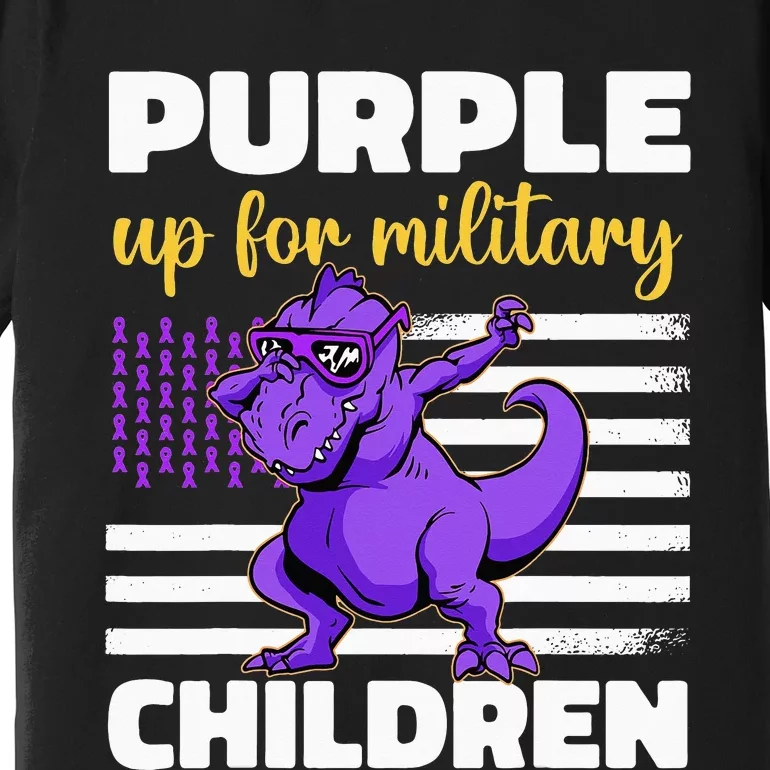 Purple Up For Military Month Of The Military Children Premium T-Shirt