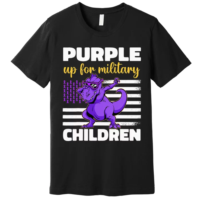 Purple Up For Military Month Of The Military Children Premium T-Shirt