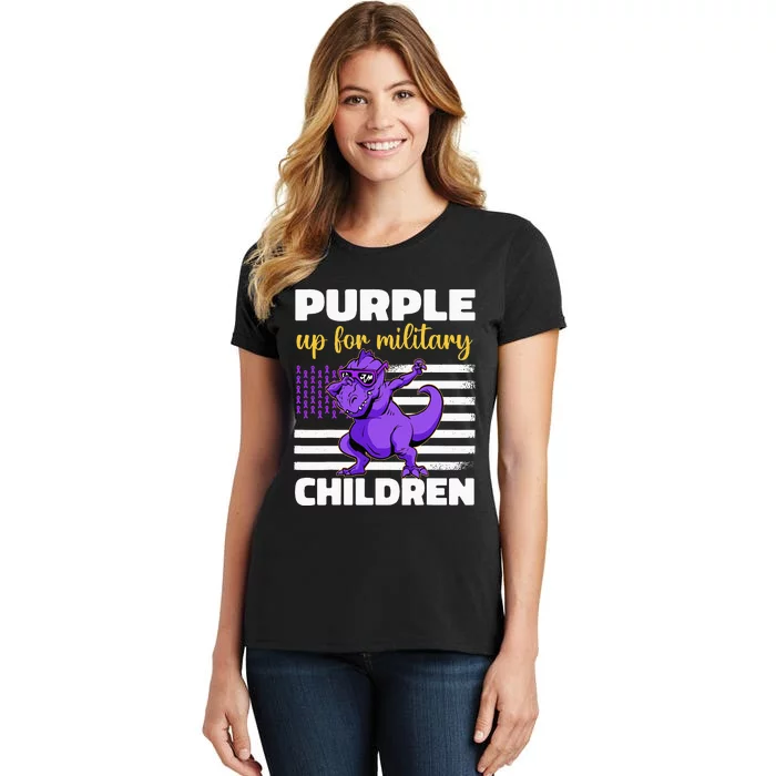 Purple Up For Military Month Of The Military Children Women's T-Shirt