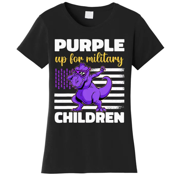 Purple Up For Military Month Of The Military Children Women's T-Shirt