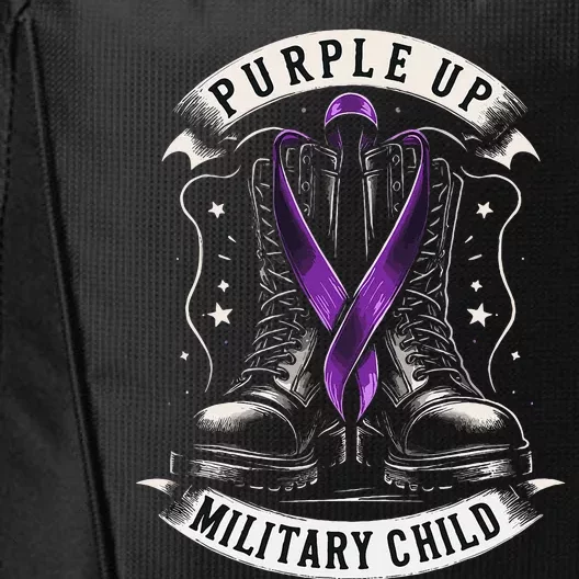 Purple Up For Military Child Month City Backpack