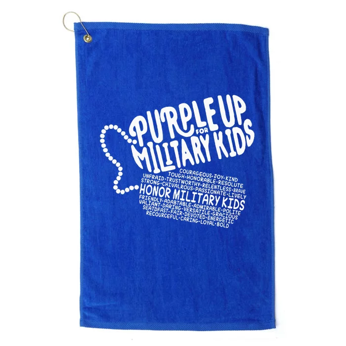 Purple Up For Military Month Of The Military Child Platinum Collection Golf Towel