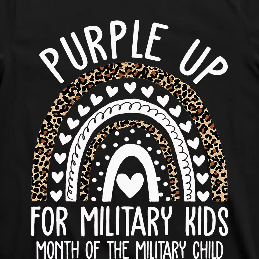 Purple Up For Military Children Tree Month Of Military Child T-Shirt