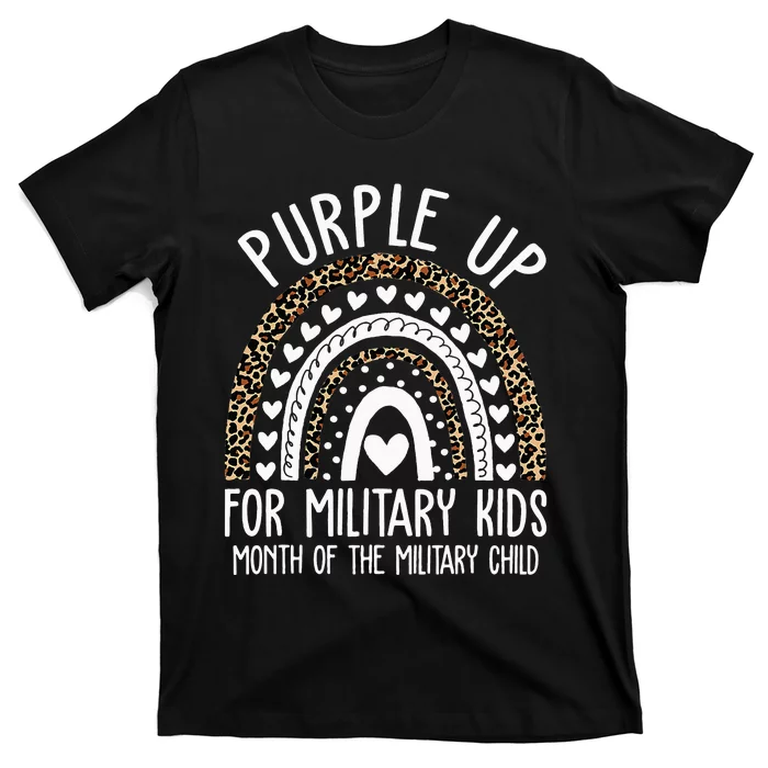 Purple Up For Military Children Tree Month Of Military Child T-Shirt