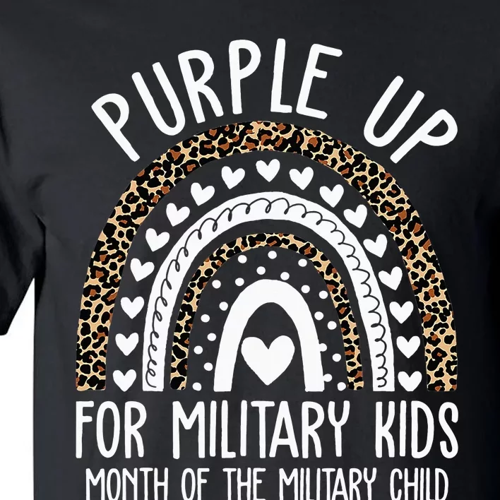 Purple Up For Military Children Tree Month Of Military Child Tall T-Shirt