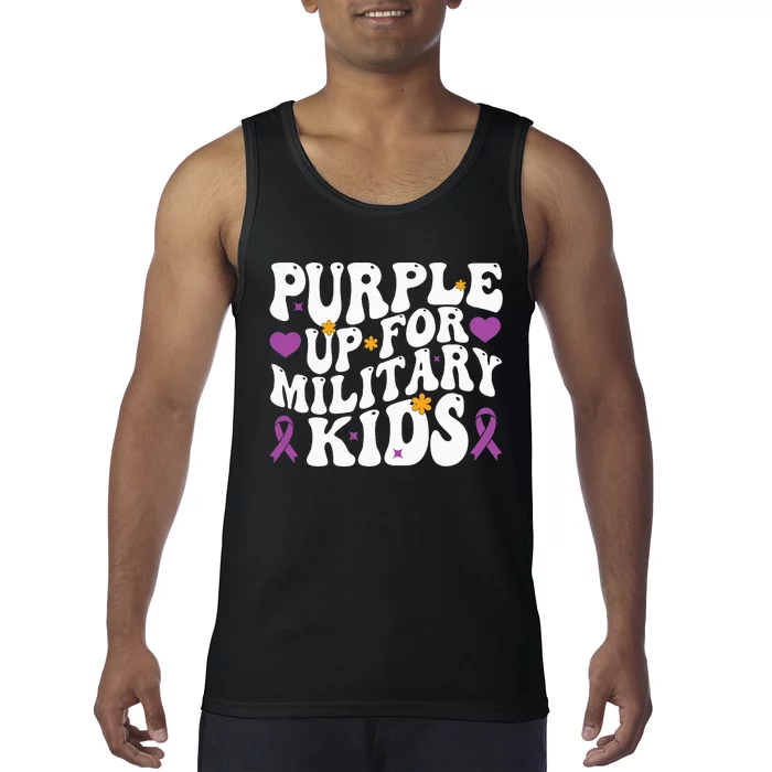 Purple Up For Military Month Of The Military Child Tank Top