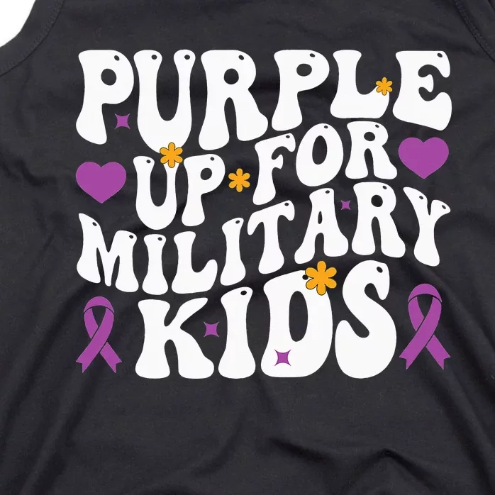 Purple Up For Military Month Of The Military Child Tank Top