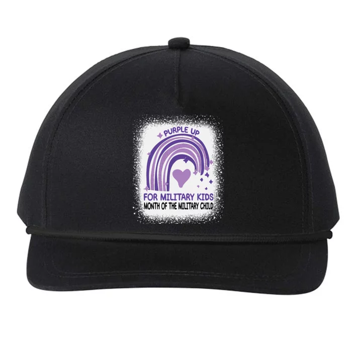 Purple Up For Military Month Of The Military Child Snapback Five-Panel Rope Hat