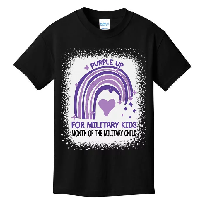 Purple Up For Military Month Of The Military Child Kids T-Shirt