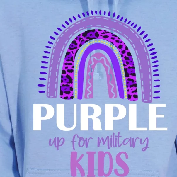 Purple Up For Military Gift Military Month Rainbow Gift Unisex Surf Hoodie