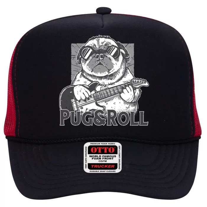 Pug And Roll High Crown Mesh Trucker Hat