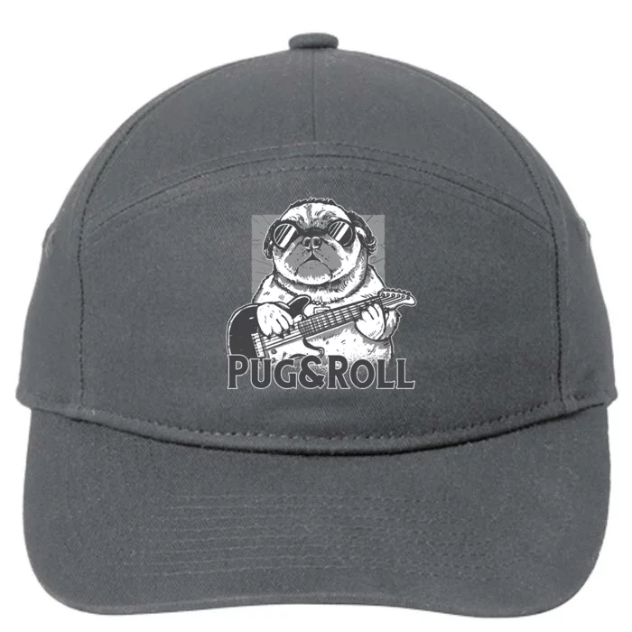 Pug And Roll 7-Panel Snapback Hat