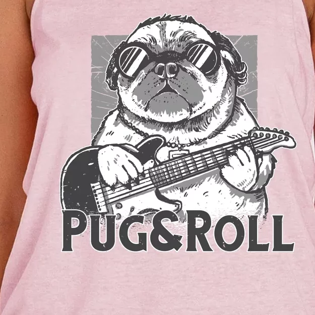 Pug And Roll Women's Knotted Racerback Tank